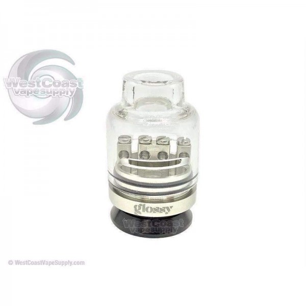 Glossy Glass Bottom Feed RDA W/ Free GLOSSY FLAVORS 180ml Bottle