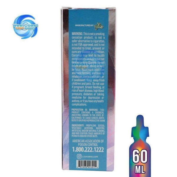 Blue Raspberry Cotton Candy by Carnival Juice Roll Upz 60ml