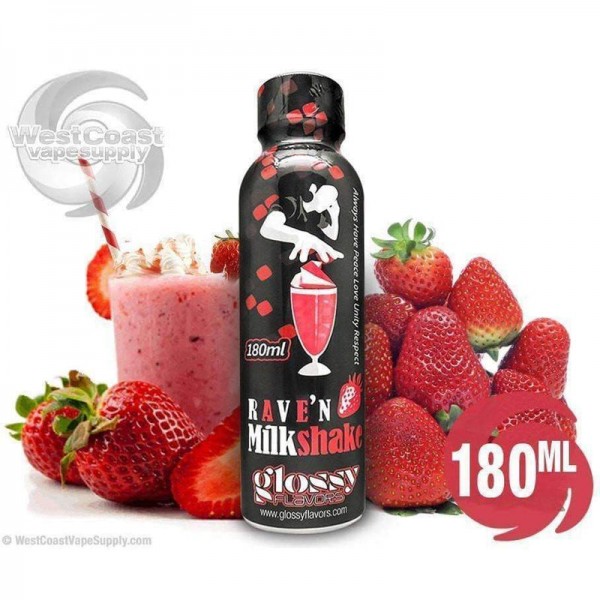 Rave'n Strawberry Milkshake by Glossy Flavors 180m...