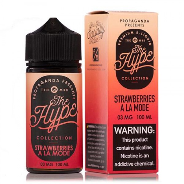 The Hype Collection Strawberries A La Mode by Propaganda 100ml