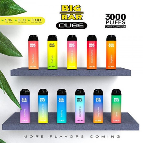 Big Bar CUBE & MAX FLOW DUO Disposable Vape 3000 Puffs