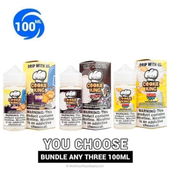 Cookie King Pick 3 Vape Juice Bundle 100ml (300ml)