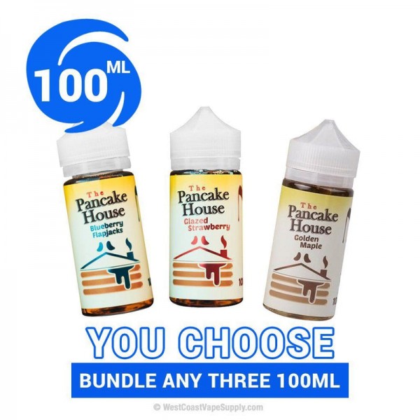 The Pancake House Vape Juice 100ml Pick 3 Bundle