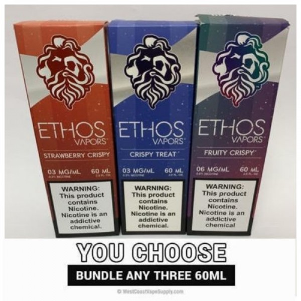 Ethos Crispy Treats 60ml Pick 3 Bundle Pack (180ml...