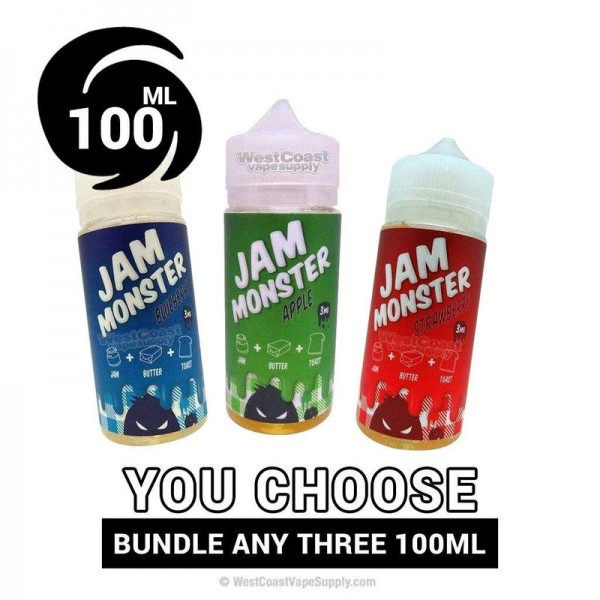 Jam Monster 100ml Pick 3 Bundle (300ml)