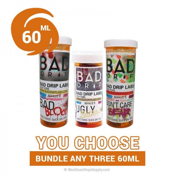 Bad Drip Ejuice 60ml Pick 3 Bundle (180ml)