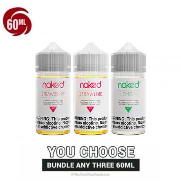 Naked Vape Juice Fusion Pick 3 Bundle (180ml)