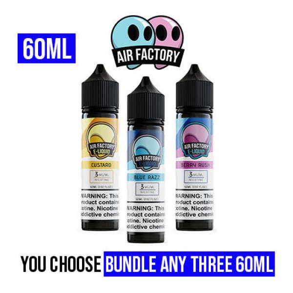 Air Factory Vape Juice 60ml Pick 3 Bundle (180ml)