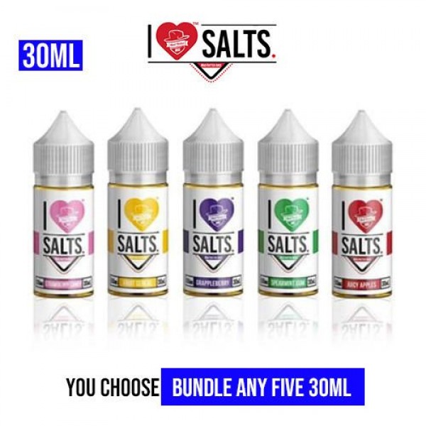 I Love Salts Vape Juice Pick 5 Bundle (150ML)