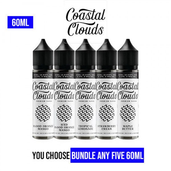 Coastal Clouds Vape Juice 60ml Pick 5 Bundle (300m...